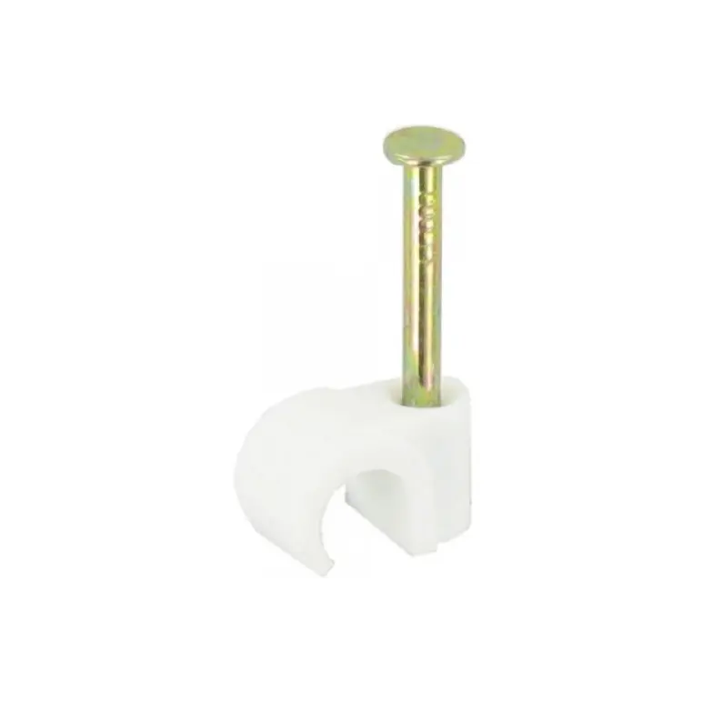 Fast Pak Value 1505 10.0mm Cable Clips Round White 25 Pack Fast Pak Value 1505 10.0mm Cable Clips Round White 25 Pack